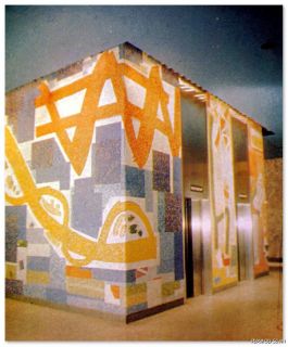 1961 Modern Mosaic Art History Design Eames Era Kagen