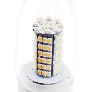 E14 6W 120x3528 SMD 480 500lm 3000 3500K Warm White Light Bulb Candle