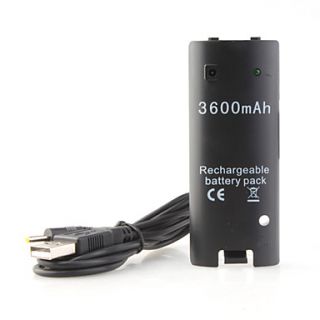 Rechargeable Battery Pack for Wii (Black)