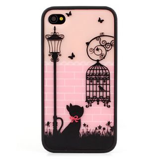 EUR € 4.50   Svart Katt Cover for iPhone 4 og 4S, Gratis Frakt På