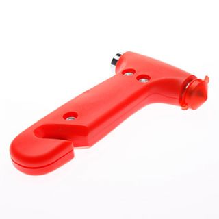 USD $ 6.29   Car Emergency Hammer Seat Belt Cutter Safety Tool (Red
