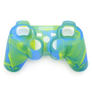 Protective Dual Color Silicone Case for PS3 Controller (Blue and Green