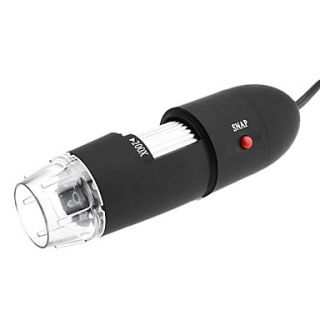 Draagbare USB 2.0 en 1.1 25X 200X 2MP digitale microscoop met 8 LED