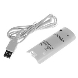 USD $ 5.25   Rechargeable Battery (3600mAh) for Wii Remote Controller