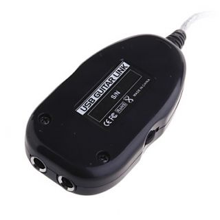 USD $ 24.99   Guitar to USB Interface Link Cable for PC/Mac Recording