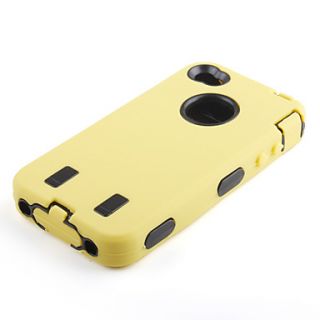 USD $ 3.49   Robot Hard Rubber Case Cover For Iphone4 (Yellow),