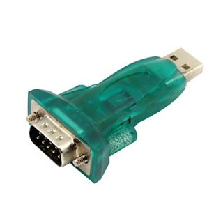USD $ 4.19   USB 2.0 to RS232 Serial 9 Pin Adapter (Blue),