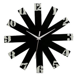 USD $ 14.59   Black Ferris Wheel Design Wall Mounted Analog Clock