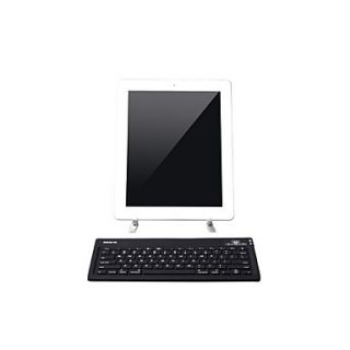 Genuine ROCK 78 Key Silicon Bluetooth Keyboard with Stand Holder for