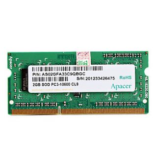 EUR € 23.17   Apacer SO DIMM DDR3 1333 2GB Notebook modulo di