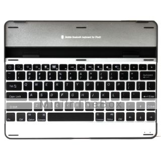 Ultra Slim Aluminum Wireless Bluetooth QWERTY Keyboard for iPad 2 and
