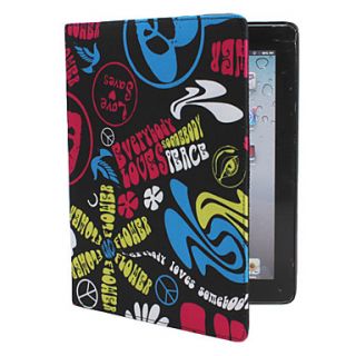 Fashion Pattern PU Leather Case with Stand for the New iPad (Assorted