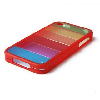 EUR € 5.33   Schutz Regenbogen Hartschalenetui für iPhone 4G (roter