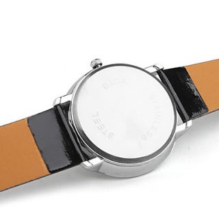 USD $ 4.99   Fashionable Quartz Wrist Watch with Black PU Band,