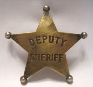 Old Deputy Sheriff Badge Los Angeles Hallmark