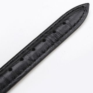 USD $ 3.49   Unisex Genuine Leather Watch Strap 12MM(Black),