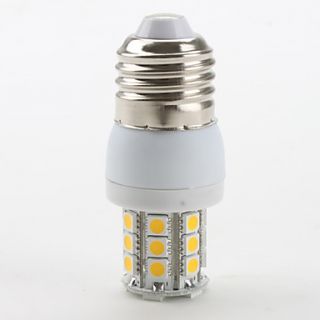 E27 3.5W 27x5050 SMD 300LM 2800 3200K Warm White Light LED Corn Bulb