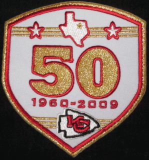 Kansas City Chiefs 50th Anniversary Jersey Patch NFL Football