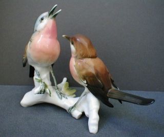 Vintage Karl Ens Porcelain Bird Figure Dartford Warbler