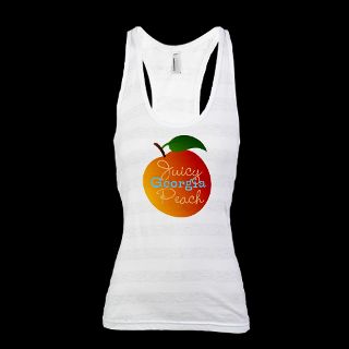 Adorable Gifts  Adorable T shirts  Juicy Georgia Peach Racerback