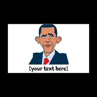 Election Car Accessories  Obama [with your text] Car Magnet 20 x 12