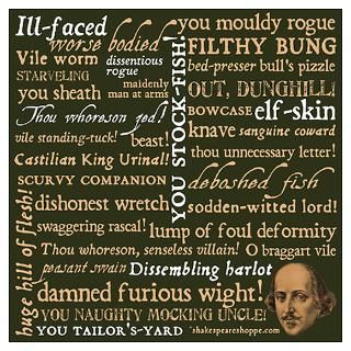 Wall Art  Posters  Shakespeare Insults Poster