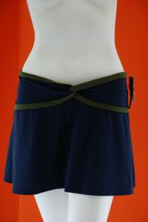 Karla Colletto Ribbon Skirt Cover Up Indigo Olive