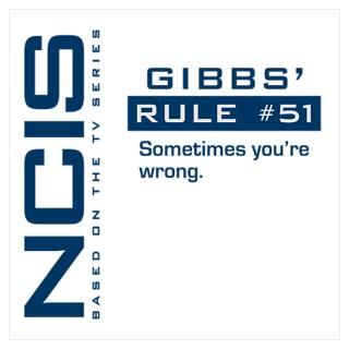 NCIS Gibbs Rule #51 Wall Art Poster