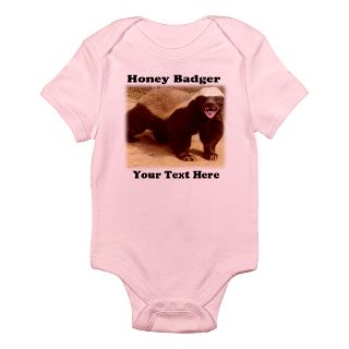 Animal Gifts  Animal Baby Clothing  Honey Badger Personalized