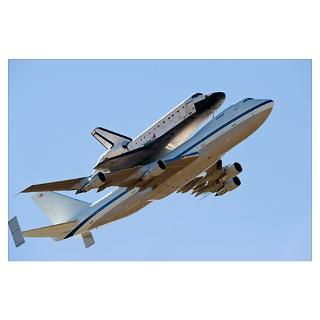 Space Shuttle Endeavour mounted on a modified Boei Poster