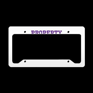 Customizable (Property Of) License Plate Holder by StrangeBedfellows