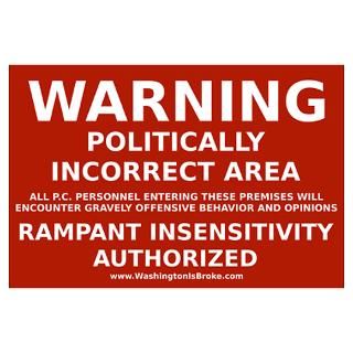 Wall Art  Posters  PC Warning Poster