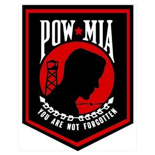 Wall Art  Posters  POW MIA (Red) Poster