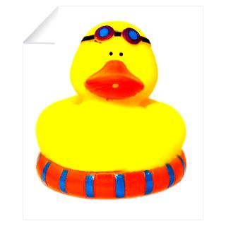 Wall Art  Wall Decals  Rubber bather yellow duck