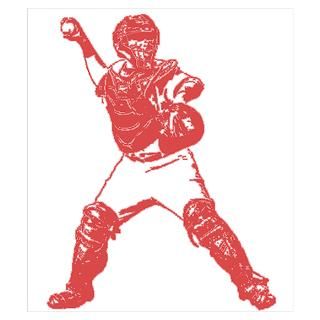 Wall Art  Posters  Yadi throwing Poster