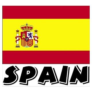 Wall Art  Posters  Spain Flag (World) Poster