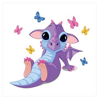 Wall Art  Posters  Baby Dragon Gifts Poster