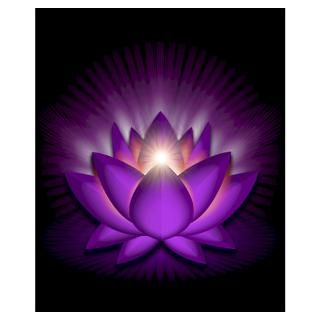 Wall Art  Posters  Violet Crown Chakra Lotus Mini