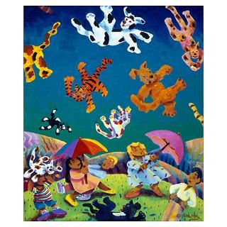 Wall Art  Posters  Raining Cats & Dogs Poster