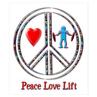 Wall Art  Posters  Peace Love Lift Poster