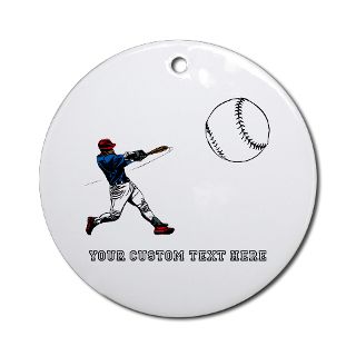 Ball Gifts  Ball Seasonal  Baseball Player with Custom Text