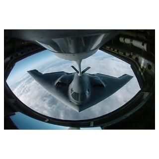 Wall Art  Posters  A B2 Spirit bomber refuels from