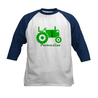 Farm Gifts  Farm Kids Baseball Jerseys  Green Tractor   Birthday