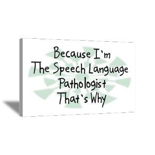 Wall Art  Canvas Art  Because Speech Language