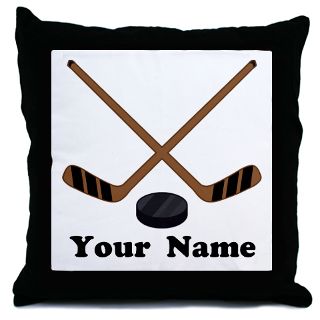 Puck Pillows Puck Throw & Suede Pillows  Personalized