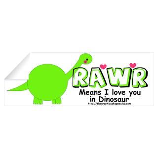 Wall Art  Wall Decals  Rawr Means I Love You in