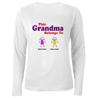 Gifts  2 Long Sleeve Ts  This Grandma Belongs 2 Two T Shirt