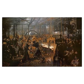 Wall Art  Posters  The Iron Rolling Mill (oil on
