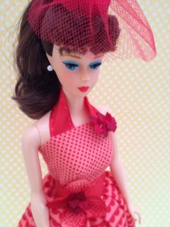 Handmade OOAK Silkstone and Vintage Barbie Clothing (Dress, hat, belt