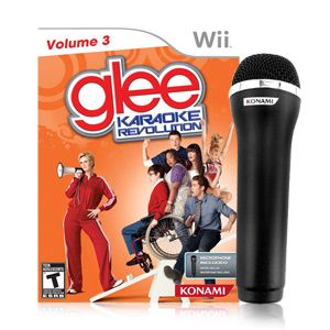 Karaoke Revolution Glee Volume 3 w Microphone Wii Brand New